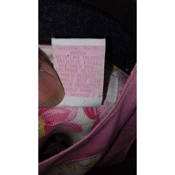 Lydia Jane Girl Pink & Floral Sleeveless Dress With Bow Accent Size 3T - Picture 5 of 5